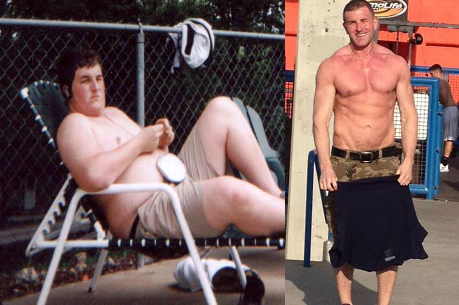 Before and after weight loss pics